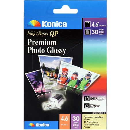 Konica Inkjet Paper QP 10x15 30 Folhas Brilhante
