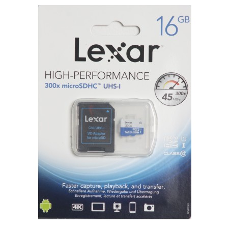 Lexar micro -SD SDXC 16 gb classe 10 300