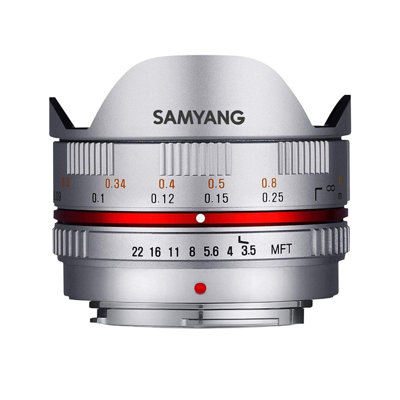 Samyang 7,5mm F/3.5 UMC Fisheye - Micro 4/3 Argent