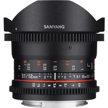 Samyang 12mm T3.1 Fisheye VDSLR - Canon