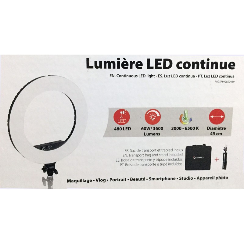 Luz Anelar Contínua 480 LEDs