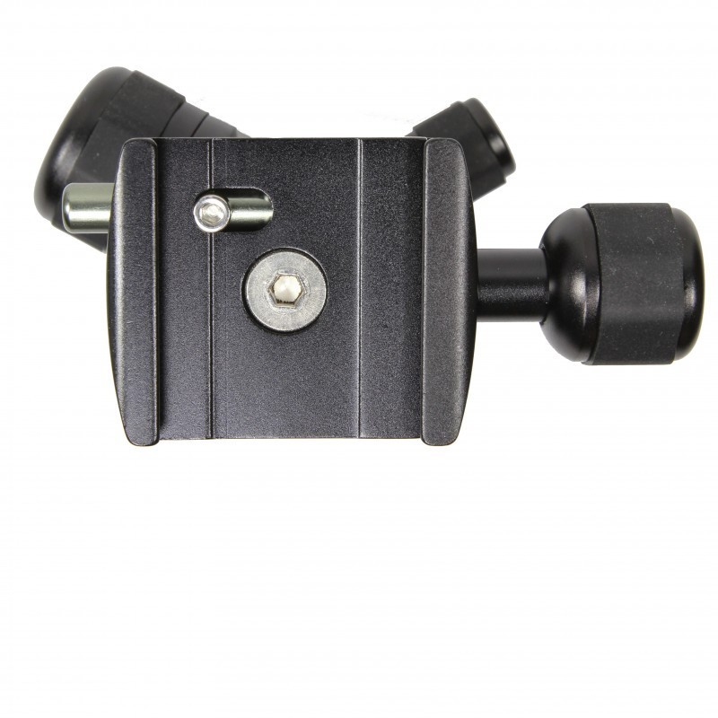 Cabeça de tripé com dupla segurança