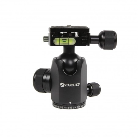 Cabeça de tripé com dupla segurança