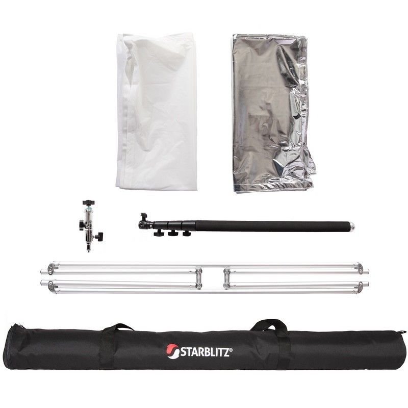 Refletor quadrado 110cm com braço telescópico