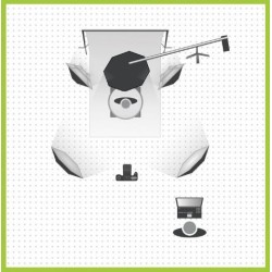 Mode360 Twister L100 CM with Turntable 100 cm 2