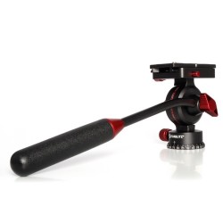 Cabeça de vídeo  cinegrafista amador, base plana de 3/8 parafuso,