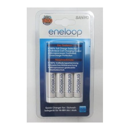 PANASONIC ENELOOP QUICK CHARGER MQR06 4X AA 1900mAH