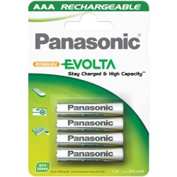 PANASONIC EVOLTA RECHARGEABLE 4X AAA MICRO